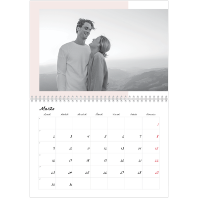 Calendario A4 Doppio — Schermate a colori [Marzo]