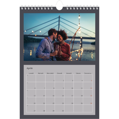 Calendario personalizzato A4 — Colora il mio mondo [Aprile]