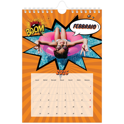 Calendario fotografico A5 — Fumetti [Febbraio]