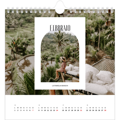 Calendari quadrati — L'arco aperto [Febbraio]