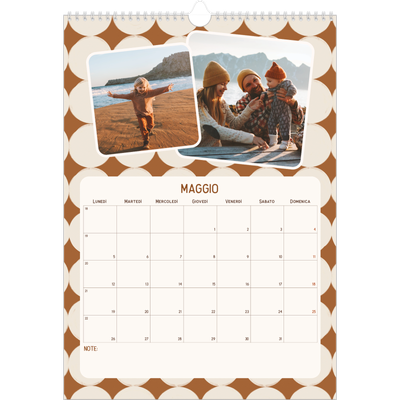 Calendario A3 verticale — Fantasia rétro [copertina]