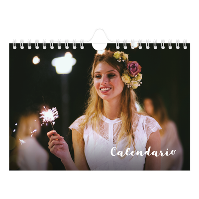 Calendario fotografico A5 — Scrittura semplice [copertina]