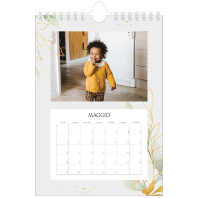 Calendario fotografico A5 — Spruzzo floreale [copertina]