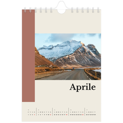 Calendario fotografico A5 — Vedute del mondo [Aprile]