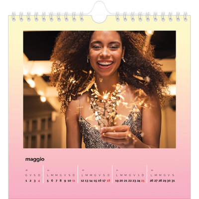 Calendari quadrati — Tonalità pastello [copertina]