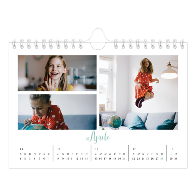 Calendario fotografico A5 — Ciao mondo [Aprile]