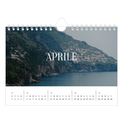 Calendario fotografico A5 — Fuga infinita [Aprile]
