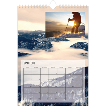 Calendario personalizzato A4 — Tornare alla natura