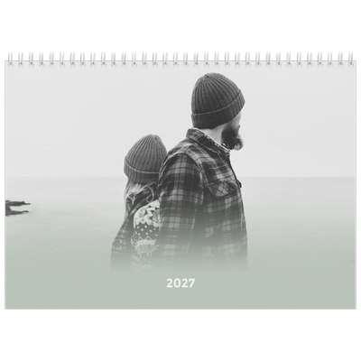 Calendario A4 Doppio — Verde nebbioso [copertina]