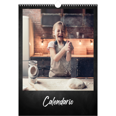 Calendario A3 verticale — Stile lavagna [copertina]