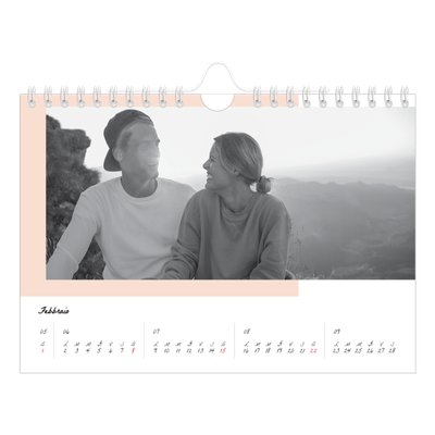 Calendario fotografico A5 — Schermate a colori [Febbraio]