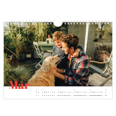 Calendario fotografico A4 — Un anno audace [Marzo]