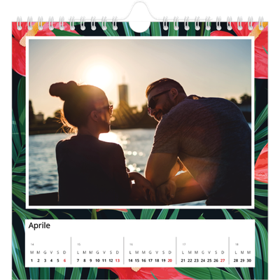 Calendari quadrati — Vegetazione vivace [Aprile]