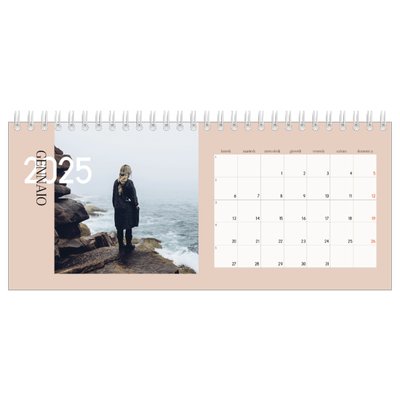 Calendari da tavolo — Testo sovrapposto [Gennaio]