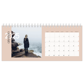 Calendario Fotografico da Tavolo — Testo sovrapposto