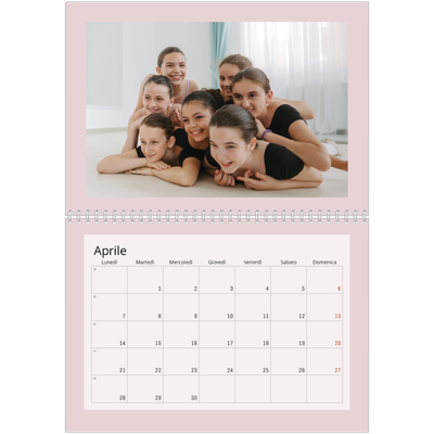 Calendario A4 Doppio — Neo Scandi [Aprile]