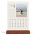 Calendario con supporto in legno verticale  — Iniziali in fiore [Gennaio]