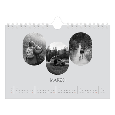 Calendario fotografico A5 — La strada aperta [Marzo]