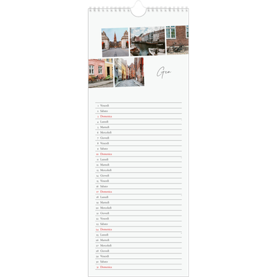 Calendario da cucina  — Soggiorno in città [Gennaio]