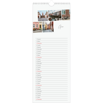 Calendario da cucina (15 x 40 cm) — Soggiorno in città