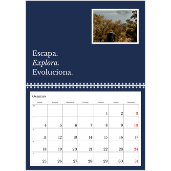 Calendario A4 Doppio — Terra editoriale