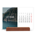 Calendario con supporto in legno orizzontale  — Fuga infinita [Gennaio]