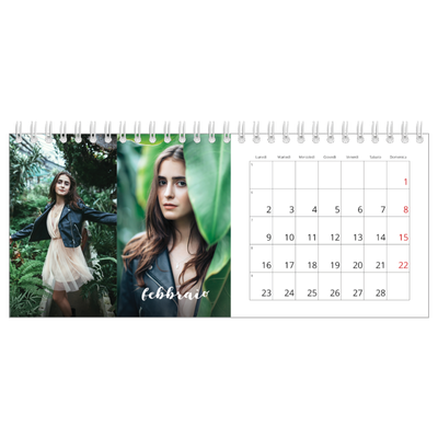 Calendari da tavolo — Scrittura semplice [Febbraio]