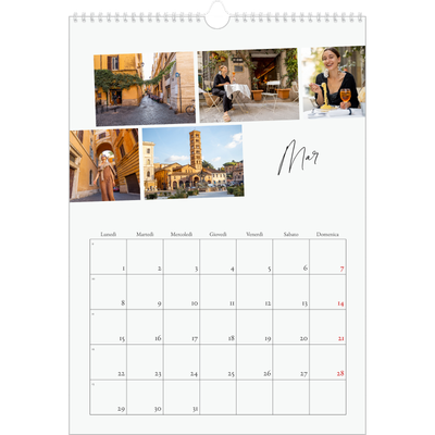 Calendario A3 verticale — Soggiorno in città [Marzo]