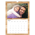 Calendario personalizzato A4 — Legno [Febbraio]