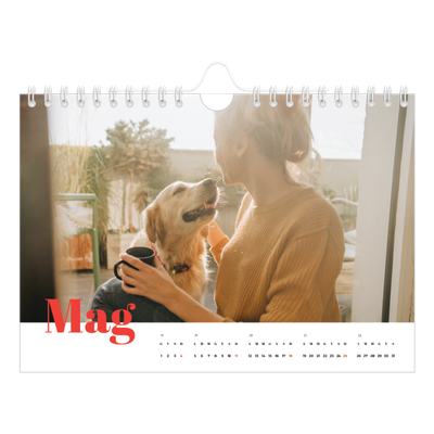 Calendario fotografico A5 — Un anno audace [copertina]