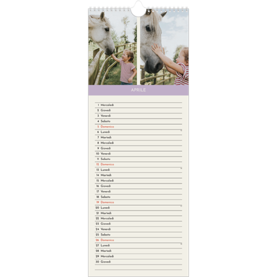 Calendario da cucina  — Capitoli pastello [Aprile]