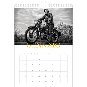 Calendario personalizzato A4 — Stile tradizionale