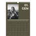 Calendario personalizzato A4 — Contemporaneo [Gennaio]