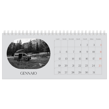 Calendario Fotografico da Tavolo — La strada aperta