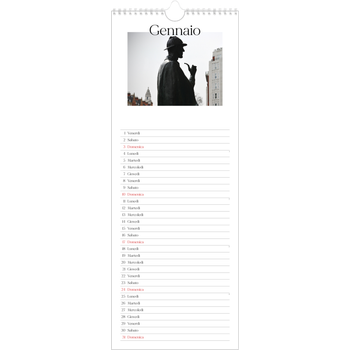 Calendario da cucina (15 x 40 cm) — Il mio diario di viaggio