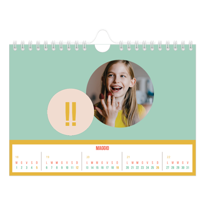 Calendario fotografico A5 — Luminoso e bello [copertina]