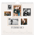 Calendari quadrati — Galleria fotografica a parete [Febbraio]