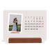 Calendario con supporto in legno orizzontale  — Firmato in cremisi [Aprile]