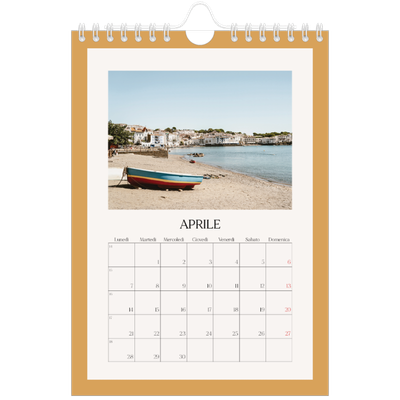Calendario fotografico A5 — Colori classici [Aprile]