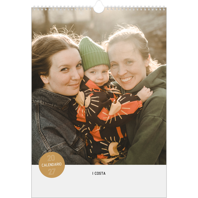 Calendario A3 verticale — Adesivo fotografico [copertina]