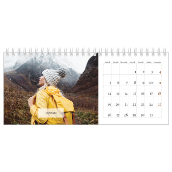 Calendario Fotografico da Tavolo — Calendario classico