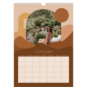 Calendario personalizzato A3 — Montagne