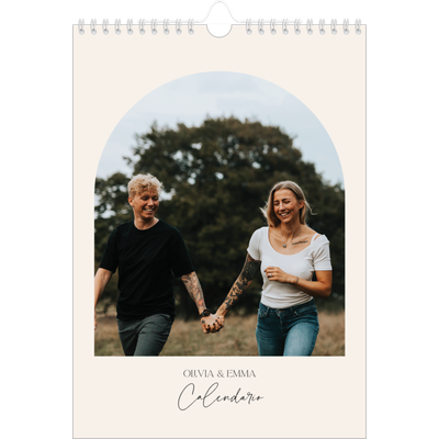 Calendario personalizzato A4 — Ricordi ad arco [copertina]