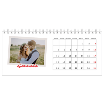 Calendario Fotografico da Tavolo — Firmato in cremisi