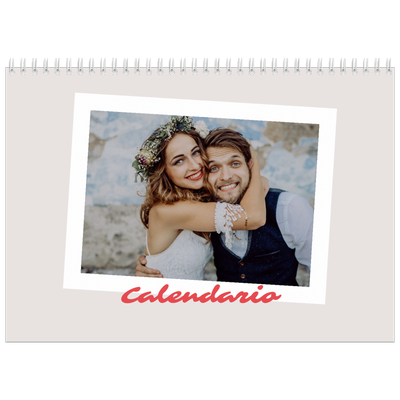 Calendario A4 Doppio — Firmato in cremisi [copertina]