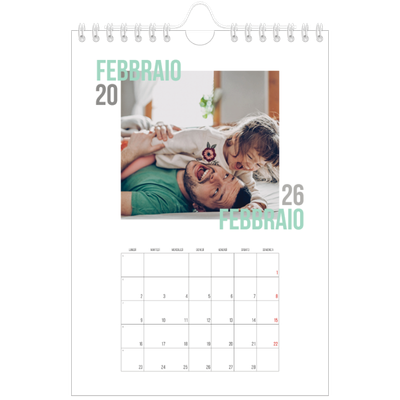 Calendario fotografico A5 — Tipo di coppia [Febbraio]