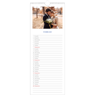 Calendario da cucina  — Classico cobalto [Febbraio]