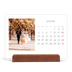Calendario con supporto in legno orizzontale  — Classico cobalto [Gennaio]