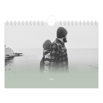 Calendario fotografico A5 — Verde nebbioso [copertina]