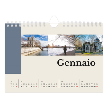 Calendario Fotografico A5 Orizzontale — Vedute del mondo